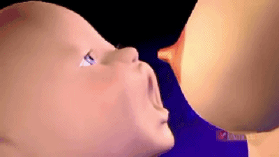 宝宝的衔奶姿势.gif